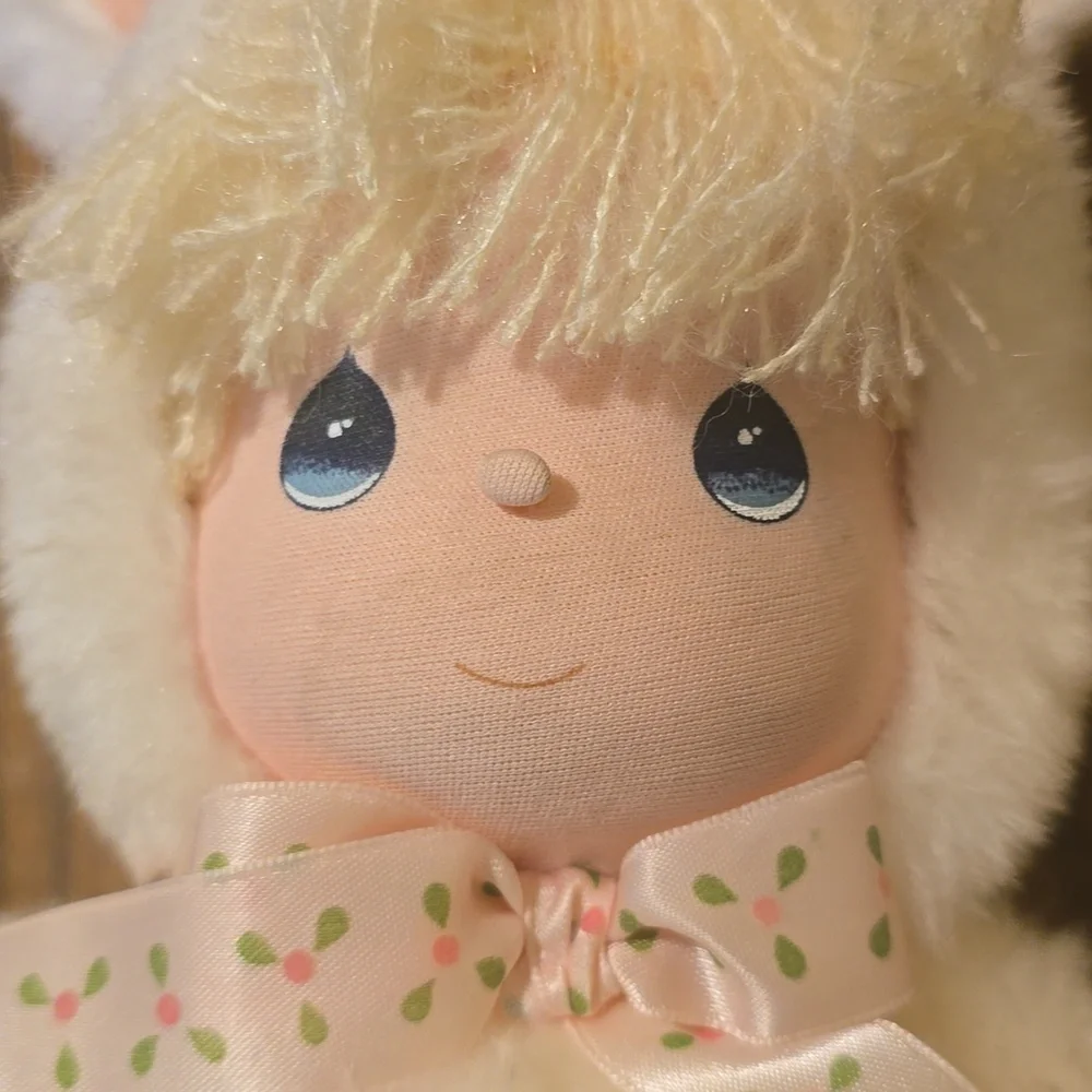 Vintage Precious Moments Plush Doll Honey Bunny Applause 1988 Plush Rabbit Ears